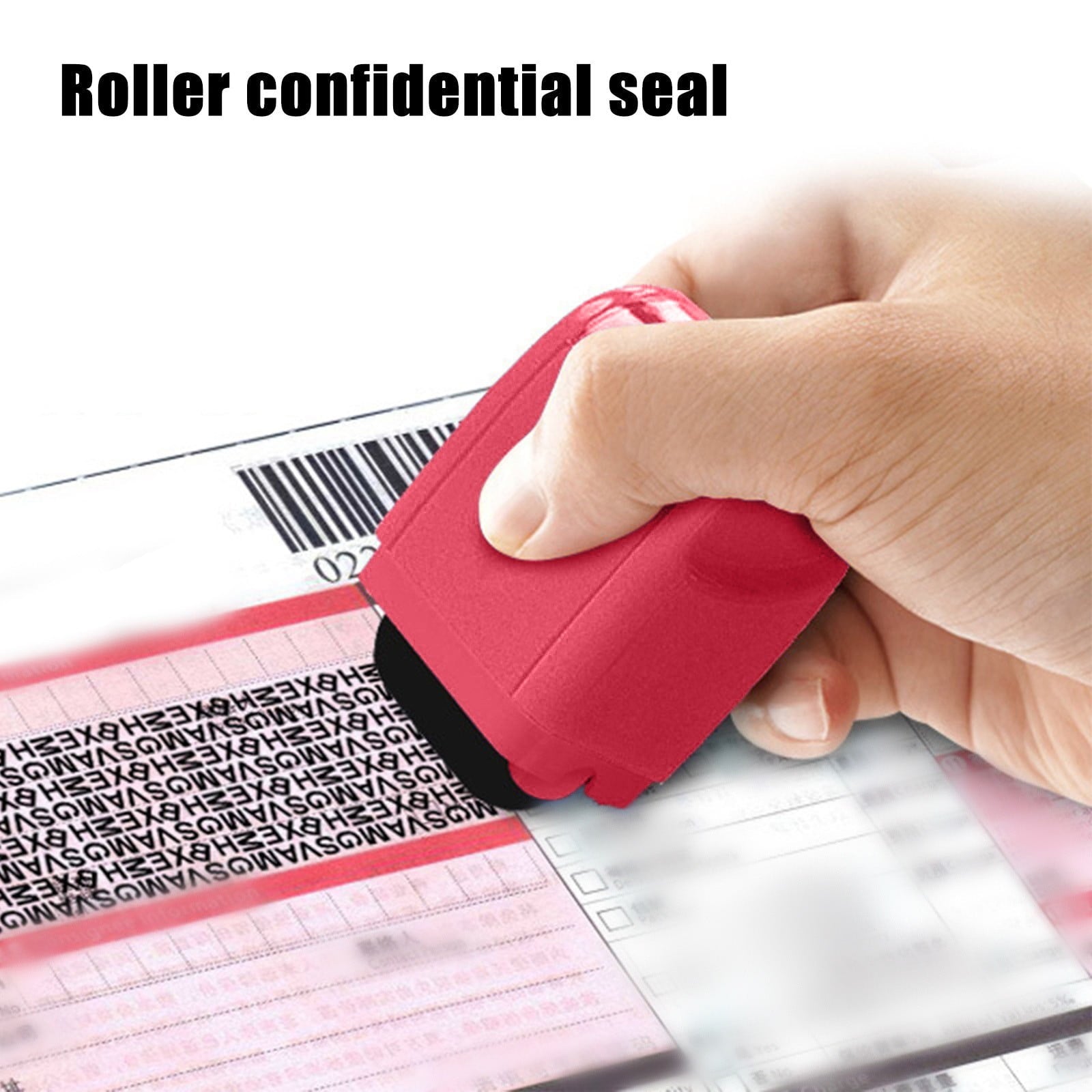 Roller Confidentiality Seal Rose Red 1Pc Confidentiality Seal Roller Stamp Identity Privacy Id Confidential Guard Data Preservation Roller Confidentiality Seal 3Ml JWDX One Size Rose Red.