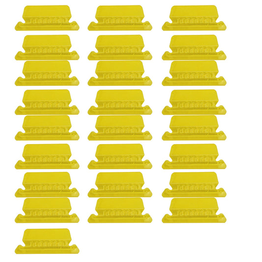 Color Label Index Clip Yellow Jwdx File Folder Tabs 25 Hanging File Folder Tabs and 25 Inserts for Quick Organize and Identification Plastic Hanging Files Easy to Read One Size Blue
