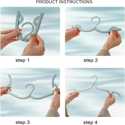 Folding Clothes Hanger Pink 5Pcs Jwdx Travel Foldable Hangers Update Portable Plastic Hanger Travel Accessories Must Haves Clothes Drying Rack Folding Hanger for Traveling Camping Flying Rv One Size Pink