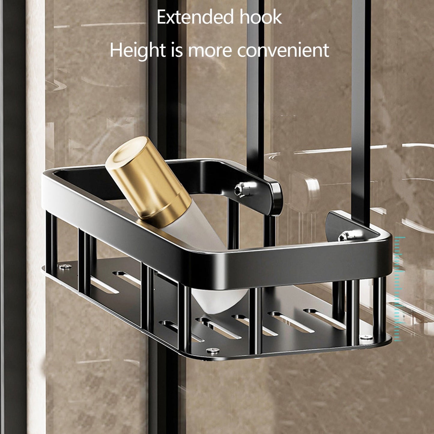 Grrvtrz 2-Tier Hanging Shower Caddy Over The Door Large Capacity Hanging Shower Organizer Sturdy Rust Proof Shelf Basket Storage Rack No Drilling,Bathroom Decor,Bathroom Accessories 12.01*5.51*3.15 B