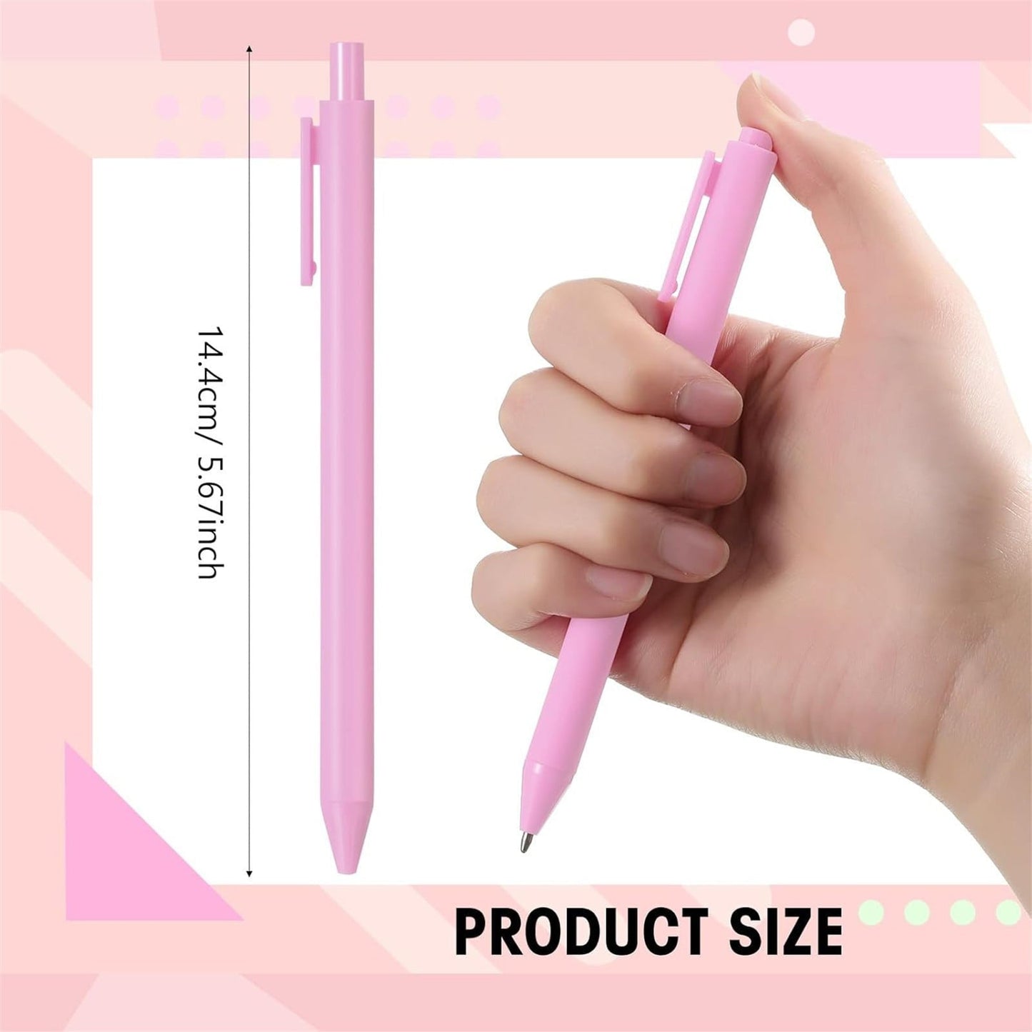 JWDX Hot Clearance! Ballpoint Pens Retractable Comfortable Writing Pens Cute Back to Schǒ-ǒl in Medium Point 1.0 Mm for Teacher stǔdənt Bridal Shower 5Ml, 1 Ballpoint Pen Pink Push ballpoint pen Green