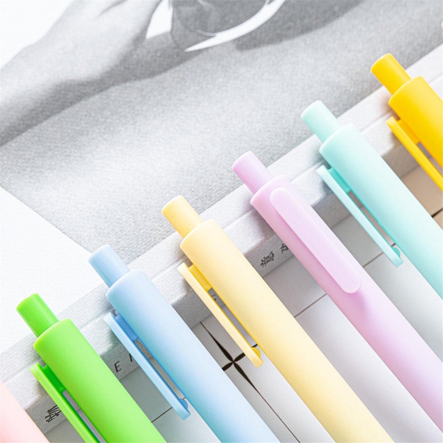 JWDX Hot Clearance! Ballpoint Pens Retractable Comfortable Writing Pens Cute Back to Schǒ-ǒl in Medium Point 1.0 Mm for Teacher stǔdənt Bridal Shower 5Ml, 1 Ballpoint Pen Pink Push ballpoint pen Green