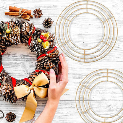 LGCASL Wreath Frame Wire Wreath Frame Holiday Metal Wire Ring Valentines Decorations for Floral Arrangements Craft Diy,Garland Frame, 1 Wire Wreath Stand B Wire Wreath Stand 40cm