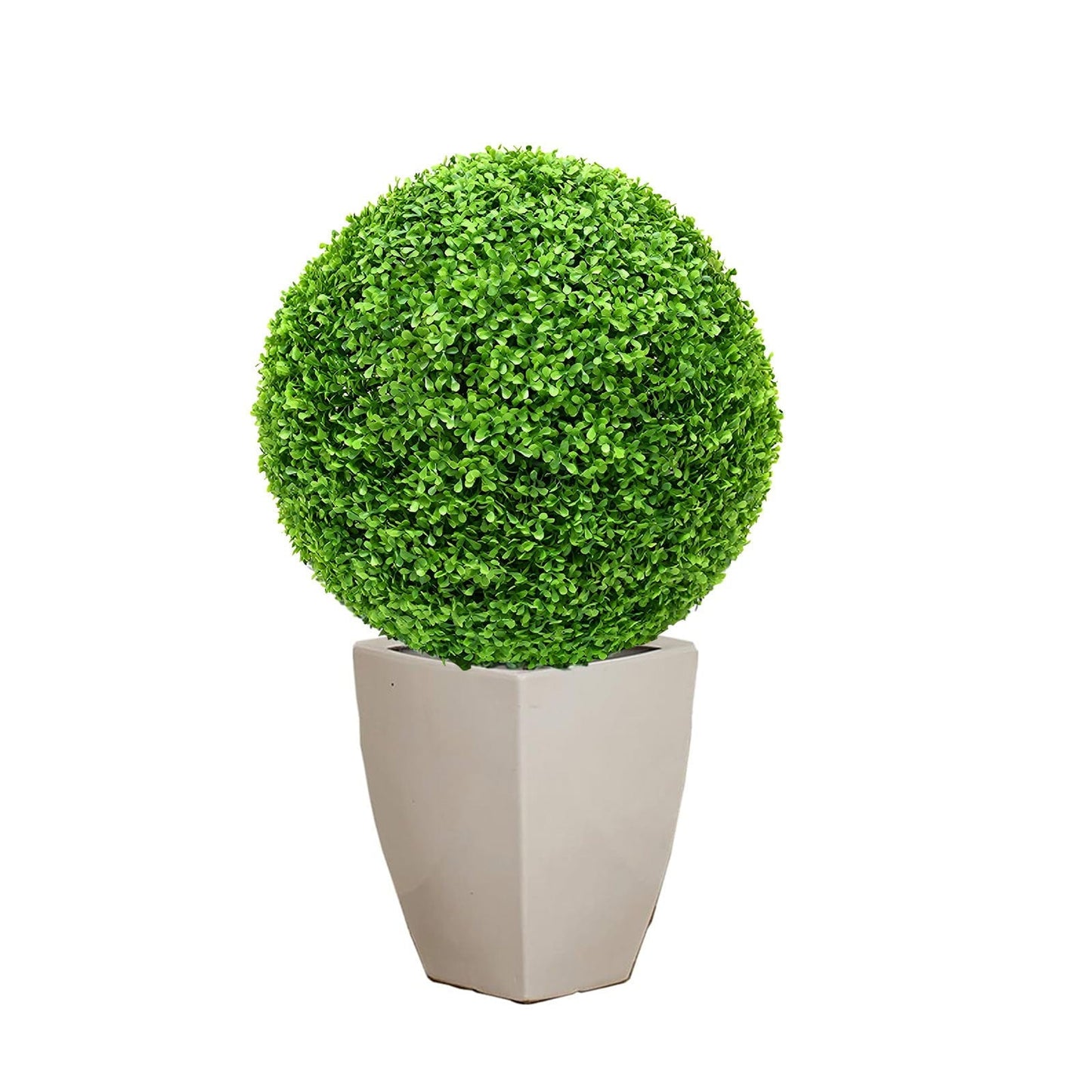 LGCASL Simulation Artificial Plant Topiary Faux Decorative for Garden Backyard Balcony and Home Décor, Pine Needle Grass Ball*1 W (Outer Diameter 13cm) Simulation plant grass ball pine needles AB (Outer diameter 48cm)