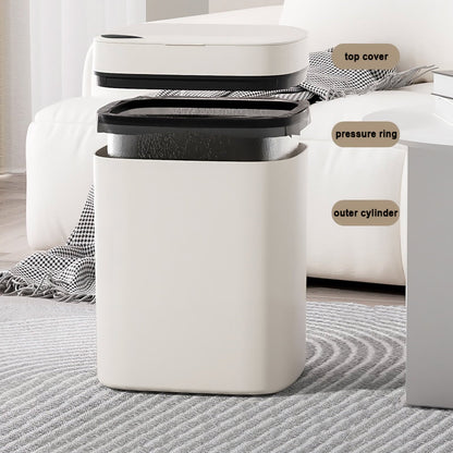 Grrvtrz Touchless Bathroom Trash Can.6 Gallon Automatic Motion Sensor Rubbish Can with Lid Water Proof Narrow Small Garbage Bin,Garbage Can,Cleaning Supplies