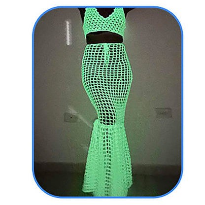 LGCASL Diy Glow in the Dark Yarn*1 Diy Glow Yarn Glow in the Dark Yarn for Crochet Glow Yarn for Knitting Crocheting Crafts Sewing Beginners Christmas Decorations, Onion Yellow Diy Yarn White