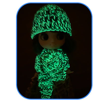 LGCASL Diy Glow in the Dark Yarn*1 Diy Glow Yarn Glow in the Dark Yarn for Crochet Glow Yarn for Knitting Crocheting Crafts Sewing Beginners Christmas Decorations, Onion Yellow Diy Yarn White