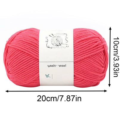 LGCASL Hand-Knitted Yarn #2 Pure White , 1Pc100G Hand Woven Cotton Yarn Soft Crochet Yarn for Hand Knitting Warm Sweater Sofa Cushion Scarf Diy dark green
