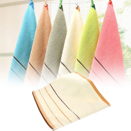 1 Towel Square Pure Cotton Towel Thickened Absorbent Large Square Towel Kindergarten Cleaning Towel Hand Towel One Size White