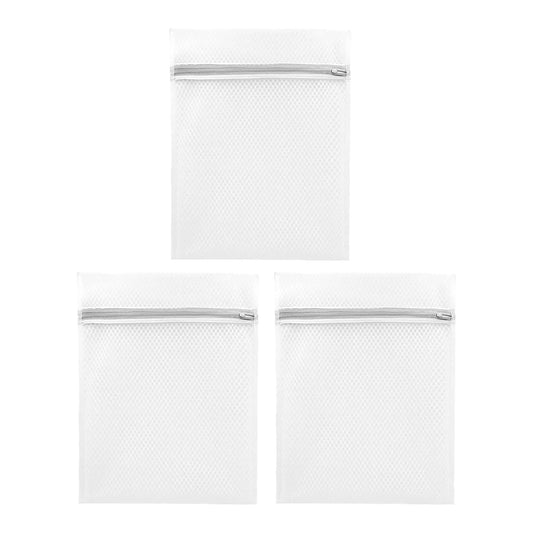 3 Mini Laundry Bags Mesh Laundry Bag for Delicates Wash Bag for Underwear and Lingerie 3 Small One Size Clear