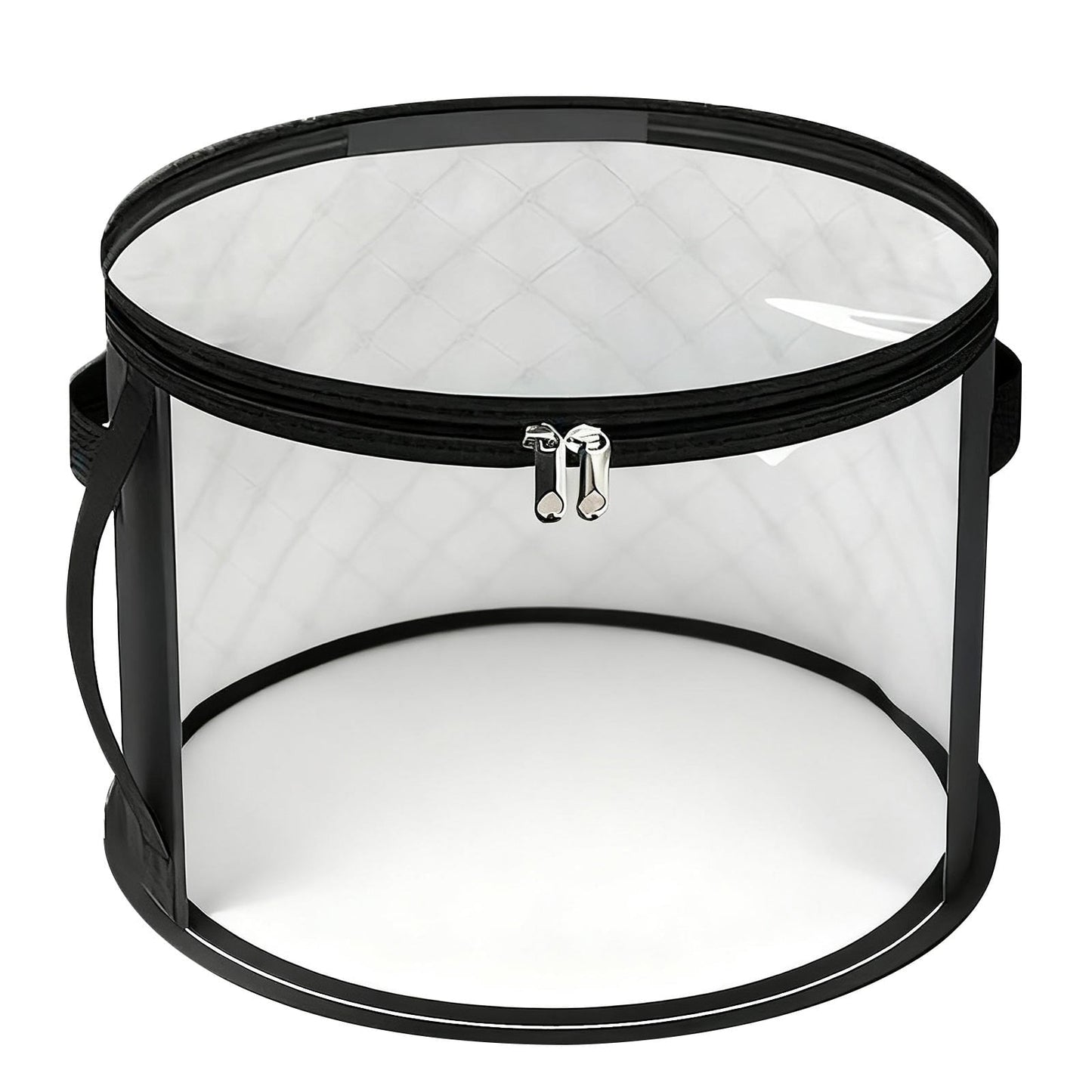 Hat Storage Bag*1 Foldable Hat Storage Bucket with Lid Large Capacity Cap Organizer for Home Perfect for Baseball Caps and Miscellaneous Items One Size Black