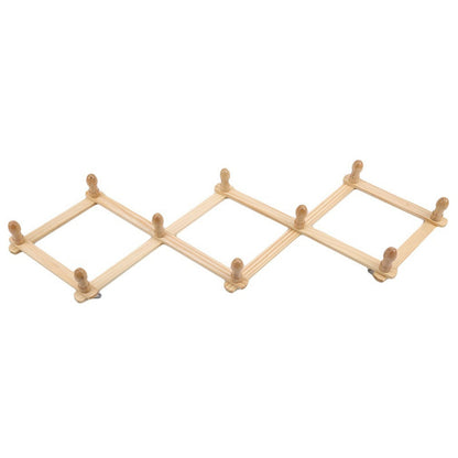LGCASL, Telescopic Folding Coat Rack Wall Wooden Coat Rack for Hat Cap Belt Umbrella Drying Rack on the Wall, Telescopic Folding Wall-Mounted Coat Rack Telescopic folding wall-mounted coat rack Beige