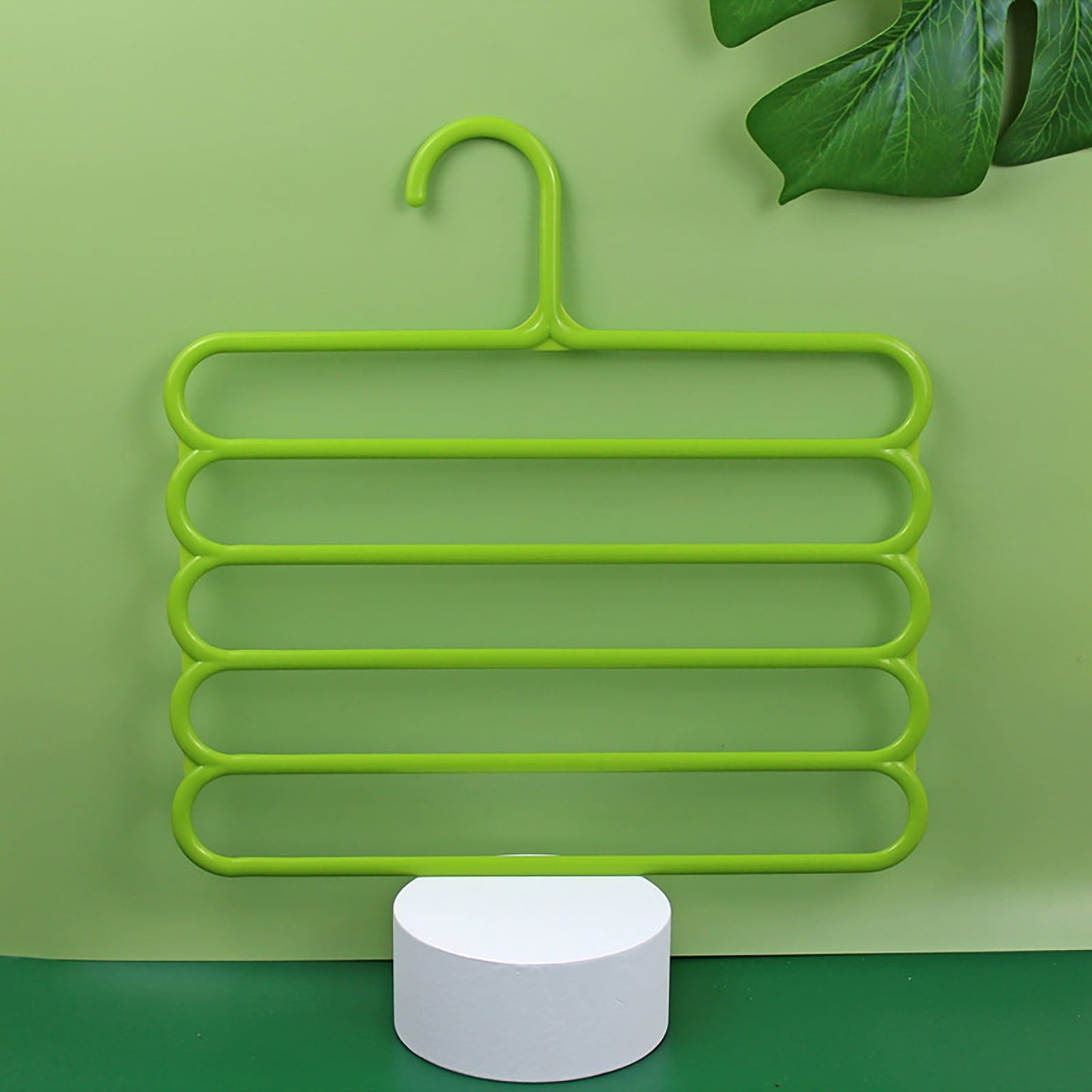 LGCASL, Pants Hanger5 Tier Hanger Non Slip Clothes Hanger for Closet Organizer Space Saving Hangers for Pants Jeans Scarf Trouser Tie Towel Clothes, Multifunctional Trouser Rack Multifunctional trouser rack White