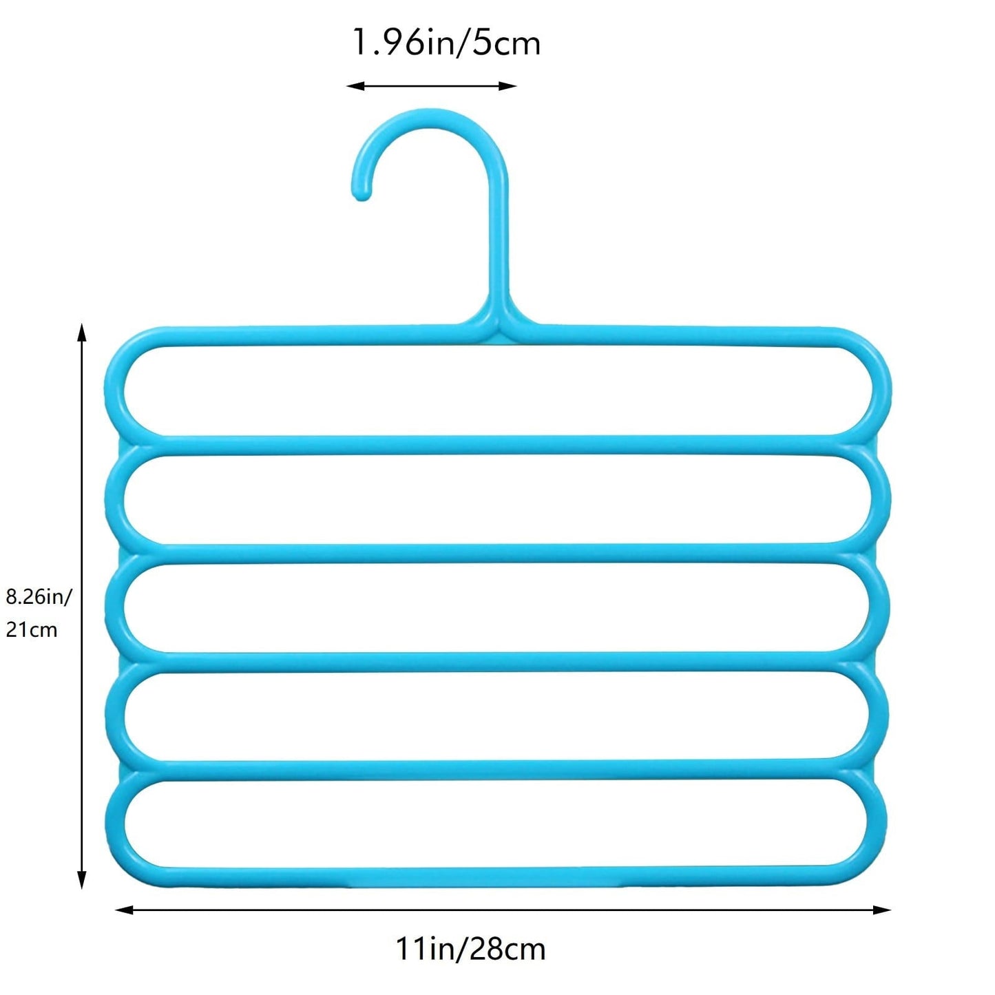 LGCASL, Pants Hanger5 Tier Hanger Non Slip Clothes Hanger for Closet Organizer Space Saving Hangers for Pants Jeans Scarf Trouser Tie Towel Clothes, Multifunctional Trouser Rack Multifunctional trouser rack White