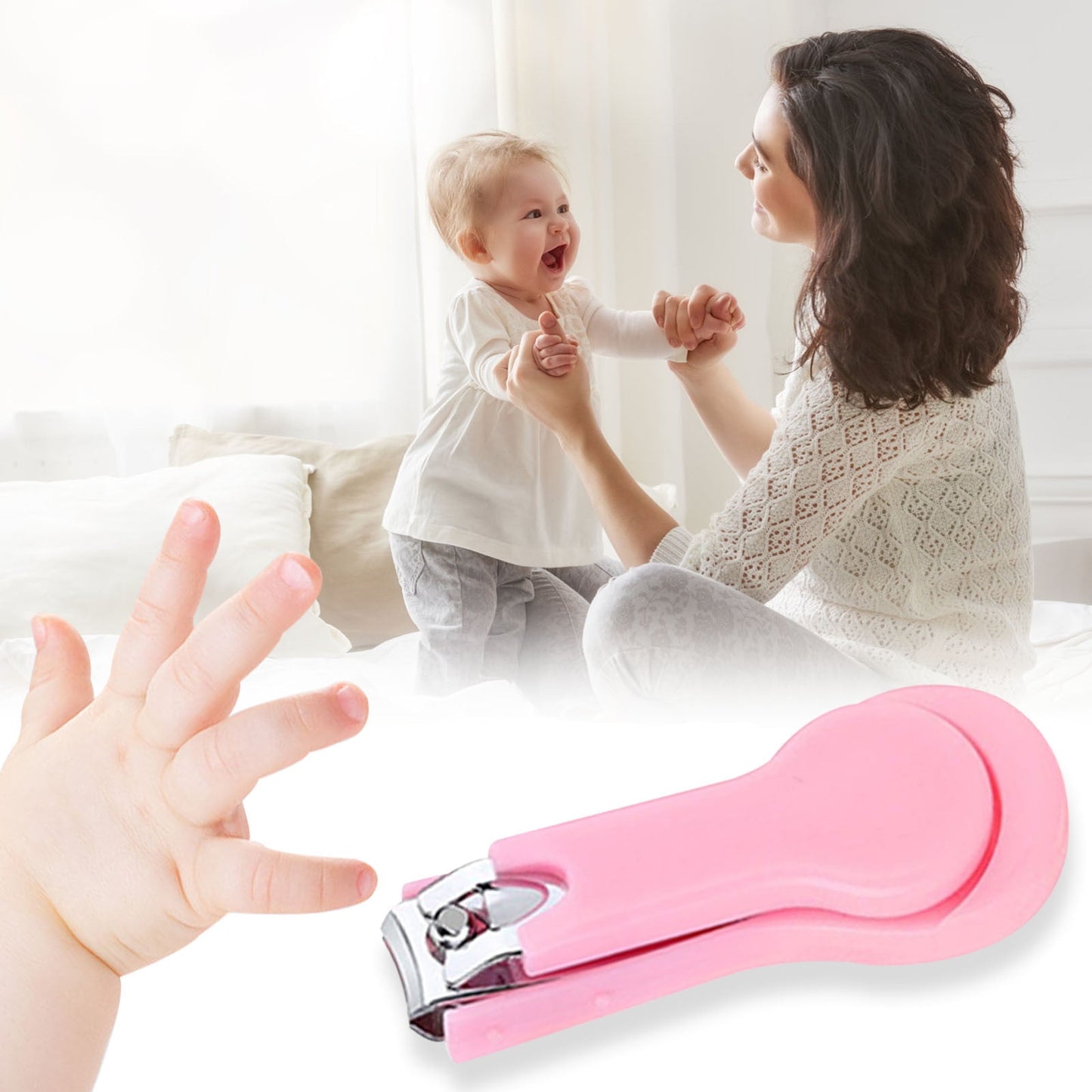 Bpyeka Nail Clippers for Babies Secure Nails for Scissors Trimmers Finger for Tools for Nail and Gifts for Shower Nail Clippers for,Home Improvement,Household Essentials 5.12*2.36*0.79 Blue
