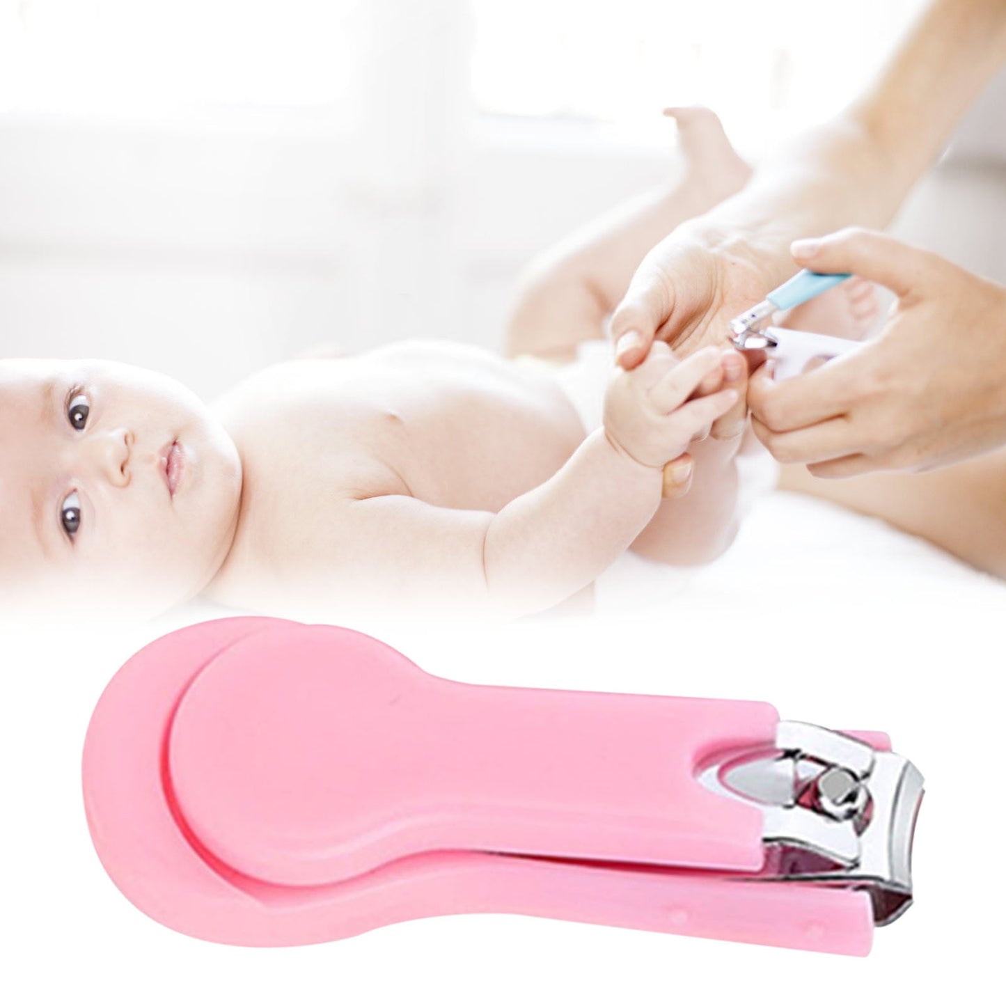 Bpyeka Nail Clippers for Babies Secure Nails for Scissors Trimmers Finger for Tools for Nail and Gifts for Shower Nail Clippers for,Home Improvement,Household Essentials 5.12*2.36*0.79 Blue