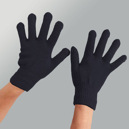 LGCASL Clearance! Winter Gloves Warm Strecty Knit Gloves for Men Women- Dark Gray One Size Black