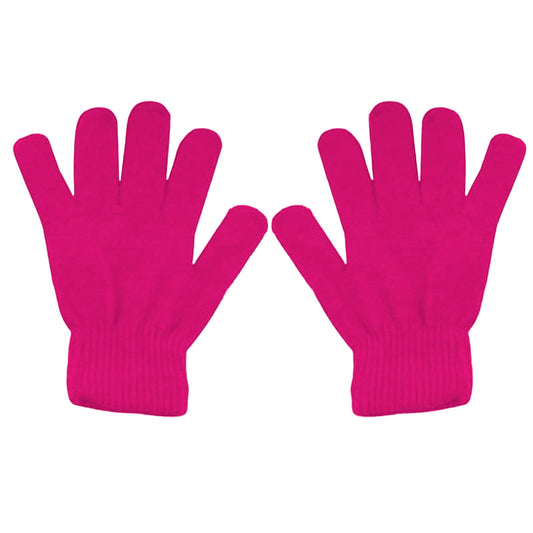 LGCASL Clearance! Winter Gloves Warm Strecty Knit Gloves for Men Women- Dark Gray One Size Hot Pink