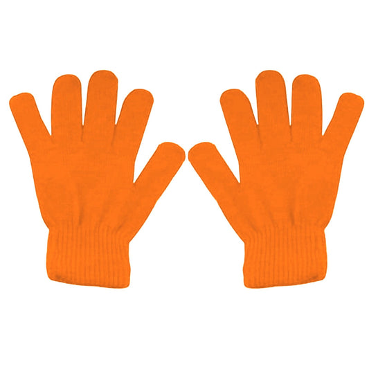 LGCASL Clearance! Winter Gloves Warm Strecty Knit Gloves for Men Women- Dark Gray One Size Orange