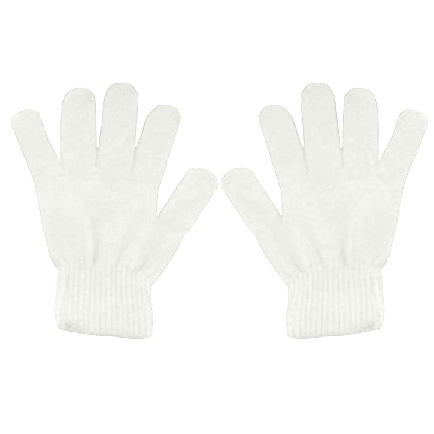 LGCASL Clearance! Winter Gloves Warm Strecty Knit Gloves for Men Women- Dark Gray One Size White