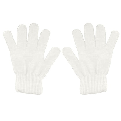 LGCASL Clearance! Winter Gloves Warm Strecty Knit Gloves for Men Women- Dark Gray One Size White
