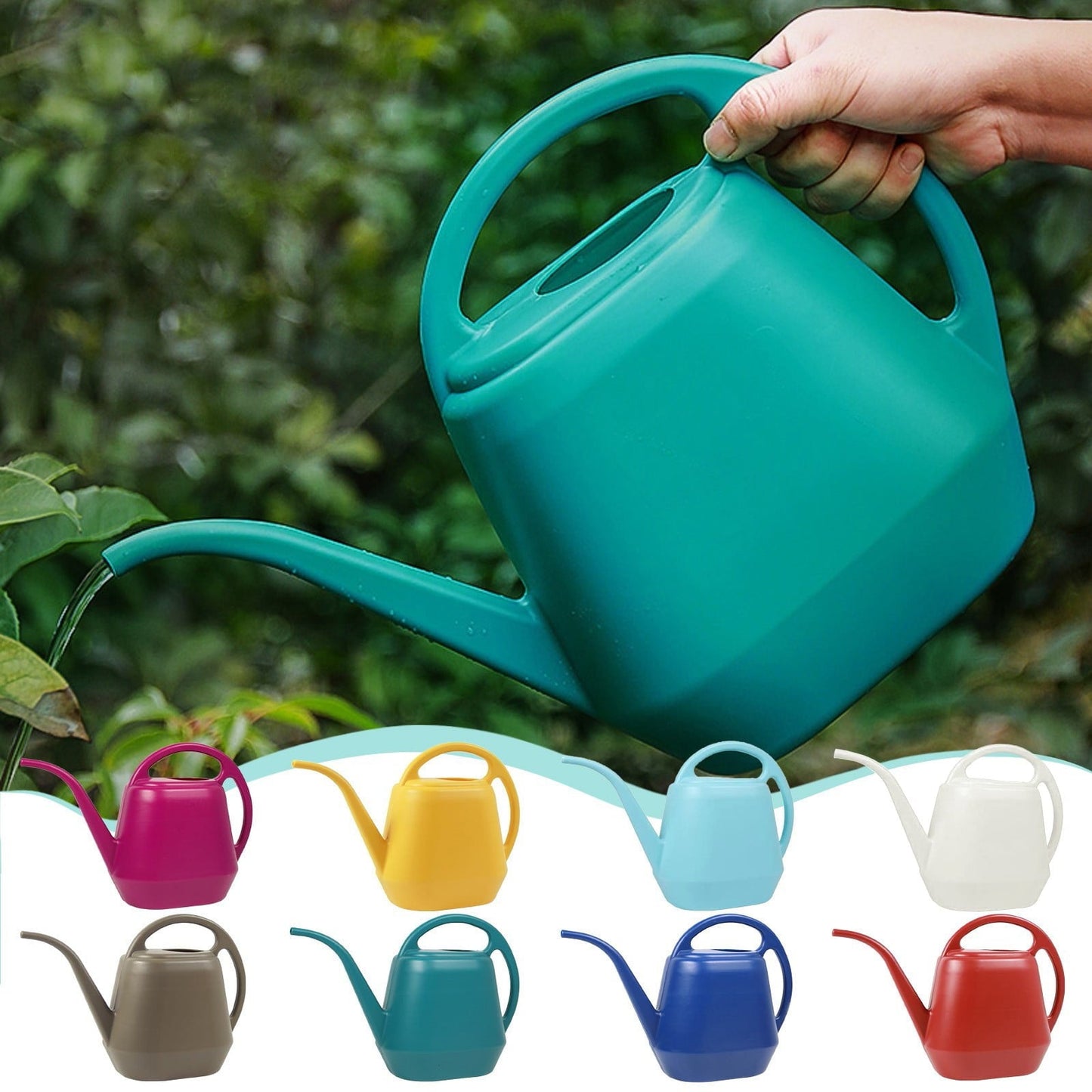 LGCASL 4L Large Capacity Long Spout Watering Can 4L Large Capacity Long Mouth Watering Pot Household Plastic Garden Tools Watering Pot Watering Pot G