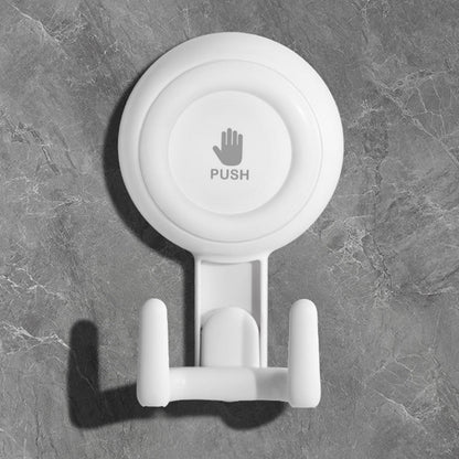 LGCASL Vacuum Rotary Suction Cup Hook Vacuum Suction Cup Hook No Drill Rotating Single Hook Wall Hanger for Kitchen/Bathroom Removable Damage Free Holder 6.8*11.1cm A