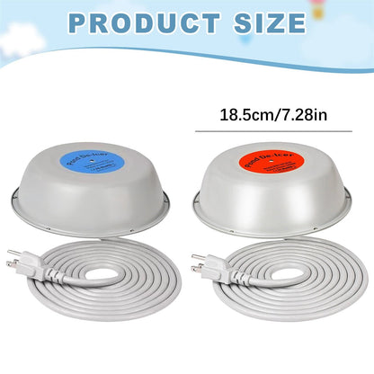 LGCASL Clearance! 1000W Floating Pond Heater Thermostatic Outdoor Fish Pond De Icer with Auto Heating & Shut Off Function Aluminum Tank Water Heater Deicer with 10Ft Power Cor- A One Size B