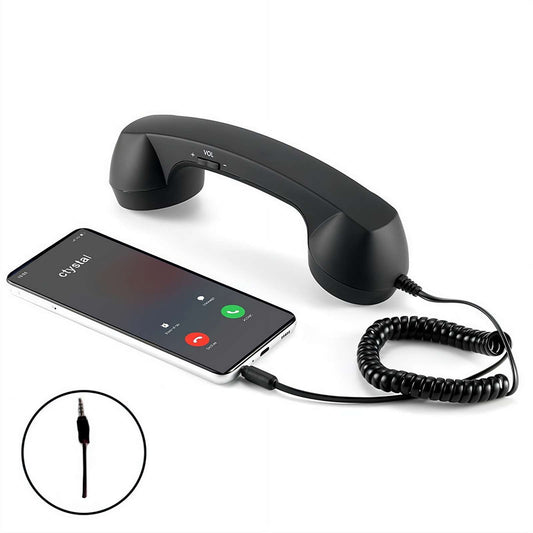 Phone Retro Handset, Phone Retro Phone Handset, 2026 New Bluetooth Retrophone, Vintage Telephone to Landline Adapter Pink