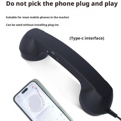 Phone Retro Handset, Phone Retro Phone Handset, 2026 New Bluetooth Retrophone, Vintage Telephone to Landline Adapter Pink