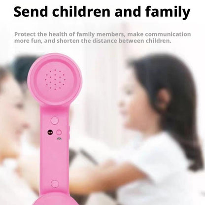 Phone Retro Handset, Phone Retro Phone Handset, 2026 New Bluetooth Retrophone, Vintage Telephone to Landline Adapter Pink