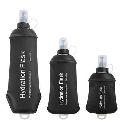 150ml Soft Flask,Light Tpu Foldable Soft Water Bottle Leak Proof Hydration Flask,Soft Water Bottle Running for Running Hiking Cycling Camping Portable Travel Sports Water Bag Easy to Carry L(500ml) Light Blue