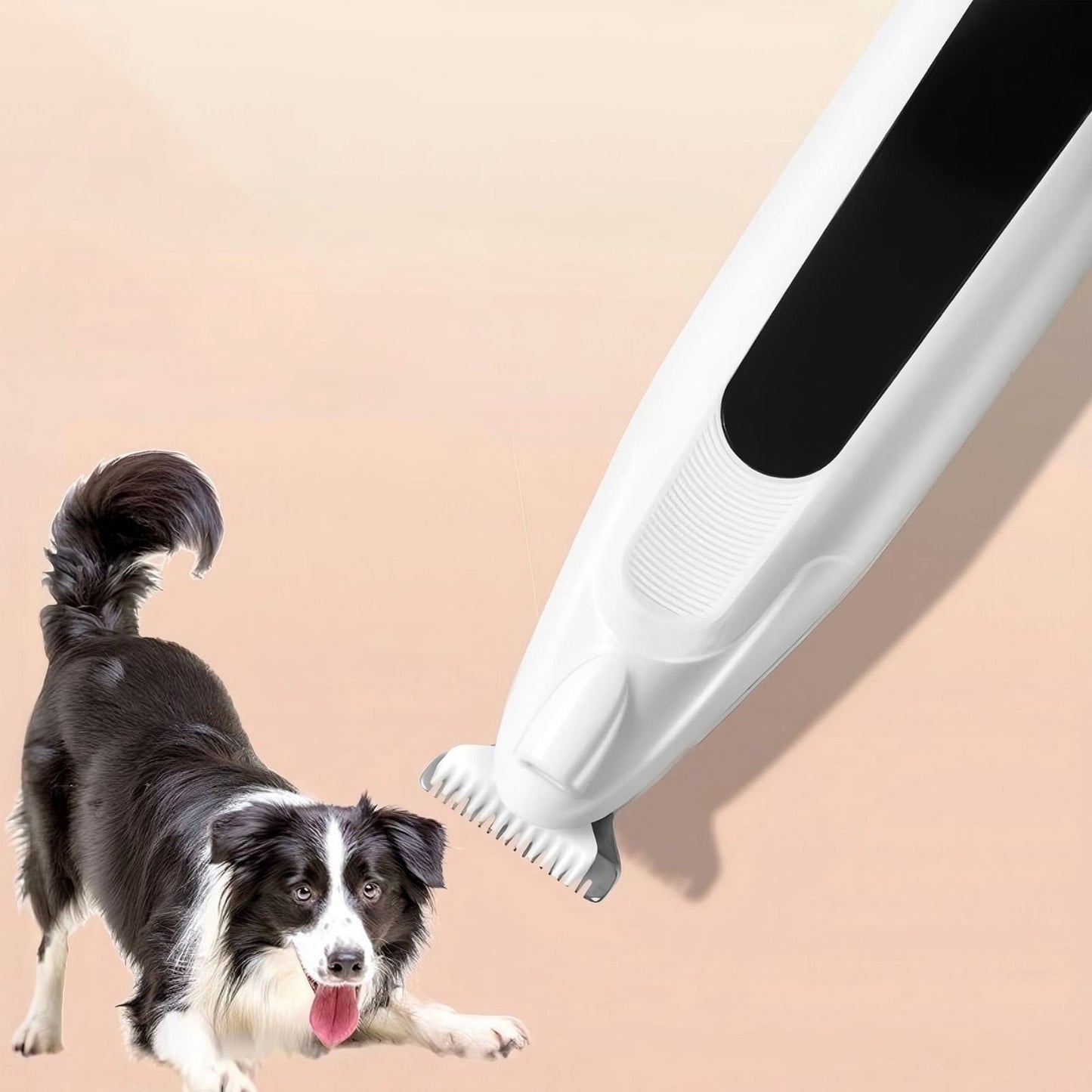 LGCASL Pet Grooming Kit, Small to Medium-Sized Pet Grooming Tools Dog Trimmer Pet Precision Trimmer for Cordless Dog Clipper Trimmer for Dogs Usb Rechargeable Noise Dog Grooming for Ears, White Blue