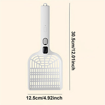 LGCASL Rechargeable Spray Deodorizing Cat Litter Scoop, Large Sized Rechargeable Spray Litter for Home Use Litter Scooping Tool White