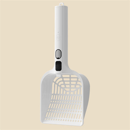 LGCASL Rechargeable Spray Deodorizing Cat Litter Scoop, Large Sized Rechargeable Spray Litter for Home Use Litter Scooping Tool White