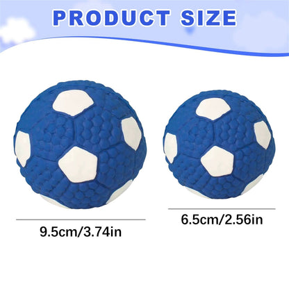 LGCASL Soccer Ball Chew Toy Dog Toy Squeak Rubber Fun Suitable for Large and Medium Sized Dogs Dog Toy Squeak Rubber Fun Suitable for Large and Medium Sized Dogs (Blue, L) S Blue
