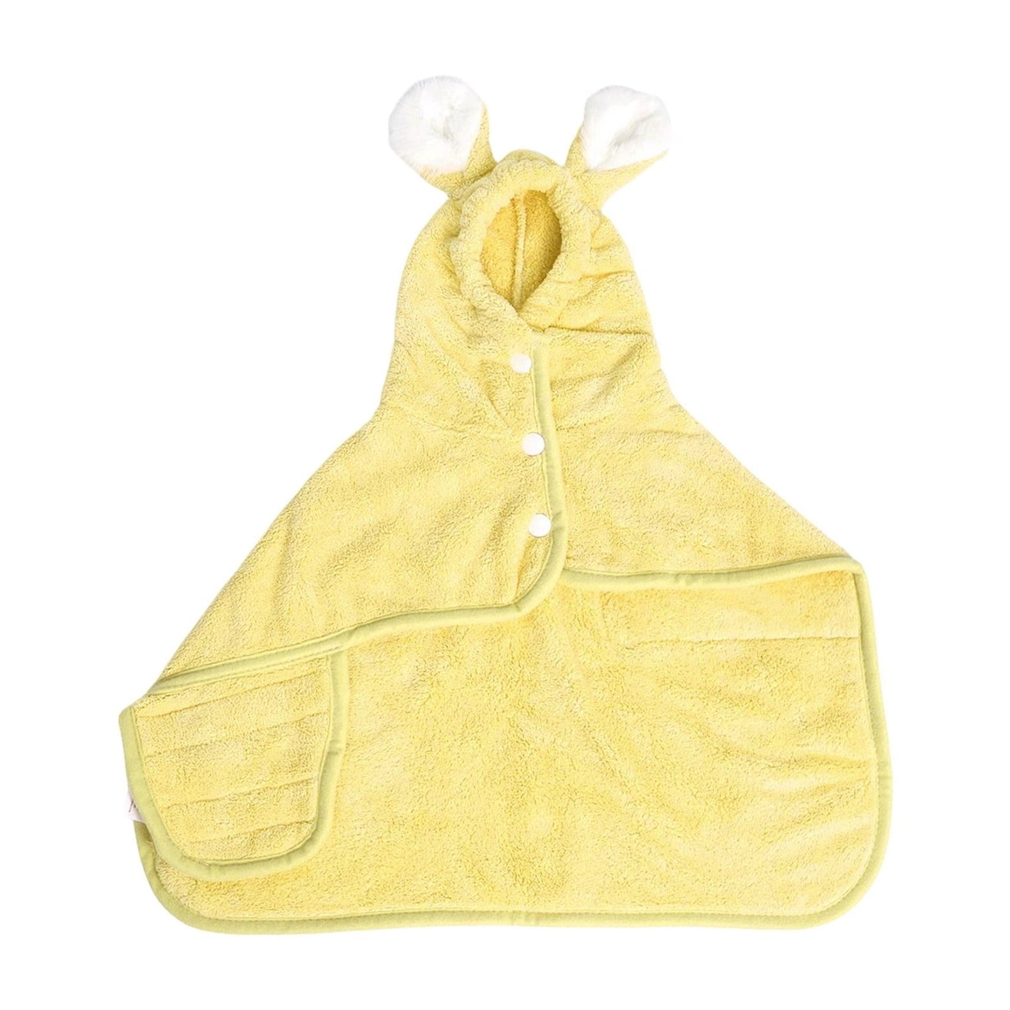 LGCASL 2026 New Puppy Bathrobe with Hood, Dog Bathrobe Absorbent Towel for Small Dogs Fast Drying Dog Robe Coat with Hood Puppy Towel Wrap Pet Grooming After Shower (Blue, Xs) L Yellow