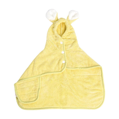 LGCASL 2026 New Puppy Bathrobe with Hood, Dog Bathrobe Absorbent Towel for Small Dogs Fast Drying Dog Robe Coat with Hood Puppy Towel Wrap Pet Grooming After Shower (Blue, Xs) L Yellow