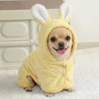 LGCASL 2026 New Puppy Bathrobe with Hood, Dog Bathrobe Absorbent Towel for Small Dogs Fast Drying Dog Robe Coat with Hood Puppy Towel Wrap Pet Grooming After Shower (Blue, Xs) L Yellow
