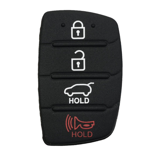 For Hyundai Replacement Rubber Pad Fit For 4 Button Remote Fob Key Black T0F3