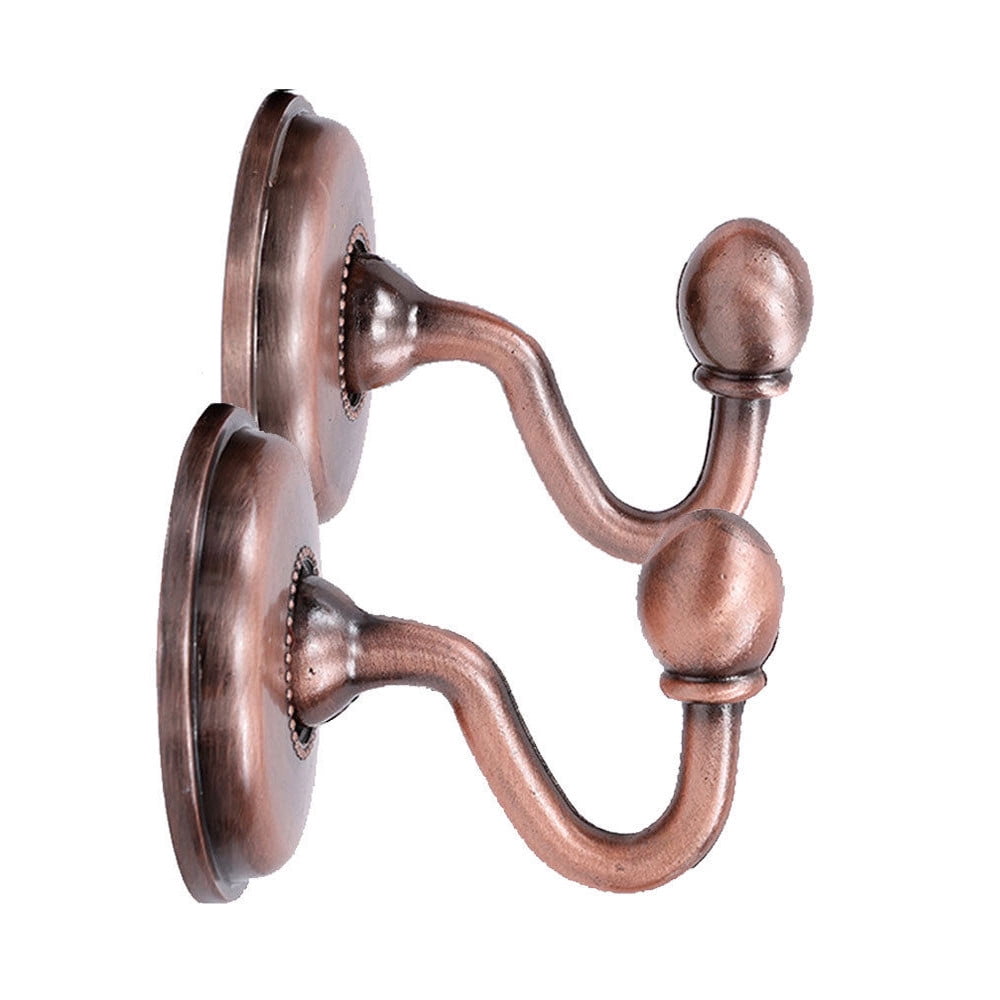 WQQZJJ Organization And Storage 2x Metal Curtain Holdback Wall Tie Back Hooks Hanger Holder Window Curtain Hooks On Clearance Rose Gold