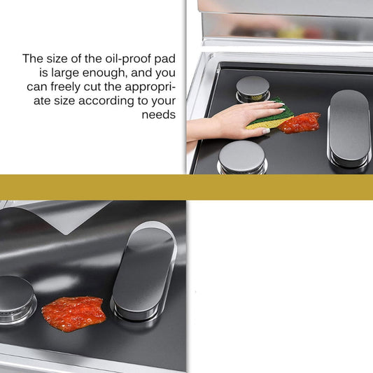 1PCS Stove Protector Cover Liner for 5 Burners Gas Stove Protector Kitchen Accessories Mat Stove Top Cover Gas Stove Cover 41.5*62cm S