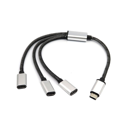 USB C Splitter, USB C to USB C Female Adapter, 2/3 Ports 1 to 3