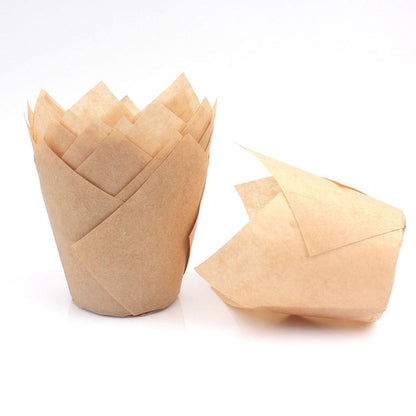 JWDX Tart Cup Clearance! Cupcake Liners Cup Paper Tuli Baking Wrappe Case Cake Muffin Cup Box, Egg Tart Cup Promotion Include 50+1Pc Cup Holder G