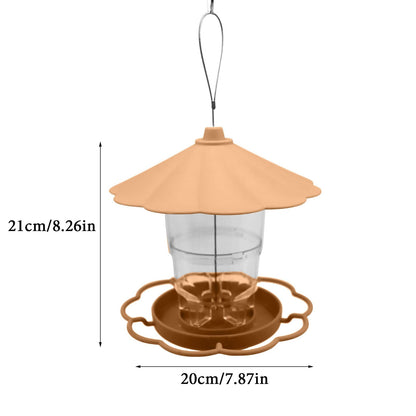 JWDX BigBird Outdoor Hanging Wild Bird Feeder, Plastic, Brown Z2-Green