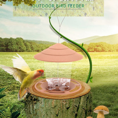 JWDX BigBird Outdoor Hanging Wild Bird Feeder, Plastic, Brown Z2-Green