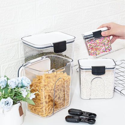 Clearance! JWDX Storage, Food Storage Promotion, Orliya Baking Storage Set Orliya Baking Containers Storage Set with Labels Flour Sugar Storage Containers Set Airtight A C