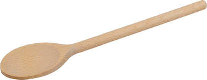 3Pcs 10 Inch Long Wooden Spoons for Cooking - Oval Wood Mixing Spoons for Baking, Cooking, Stirring - Sauce Spoons Brown