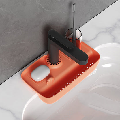 Clearance! JWDX Drain Rack Clearance Sink Holder Sink Rack with Drain Basket Kitchen Sink Organizer Storage Rack for Home Kitchen B