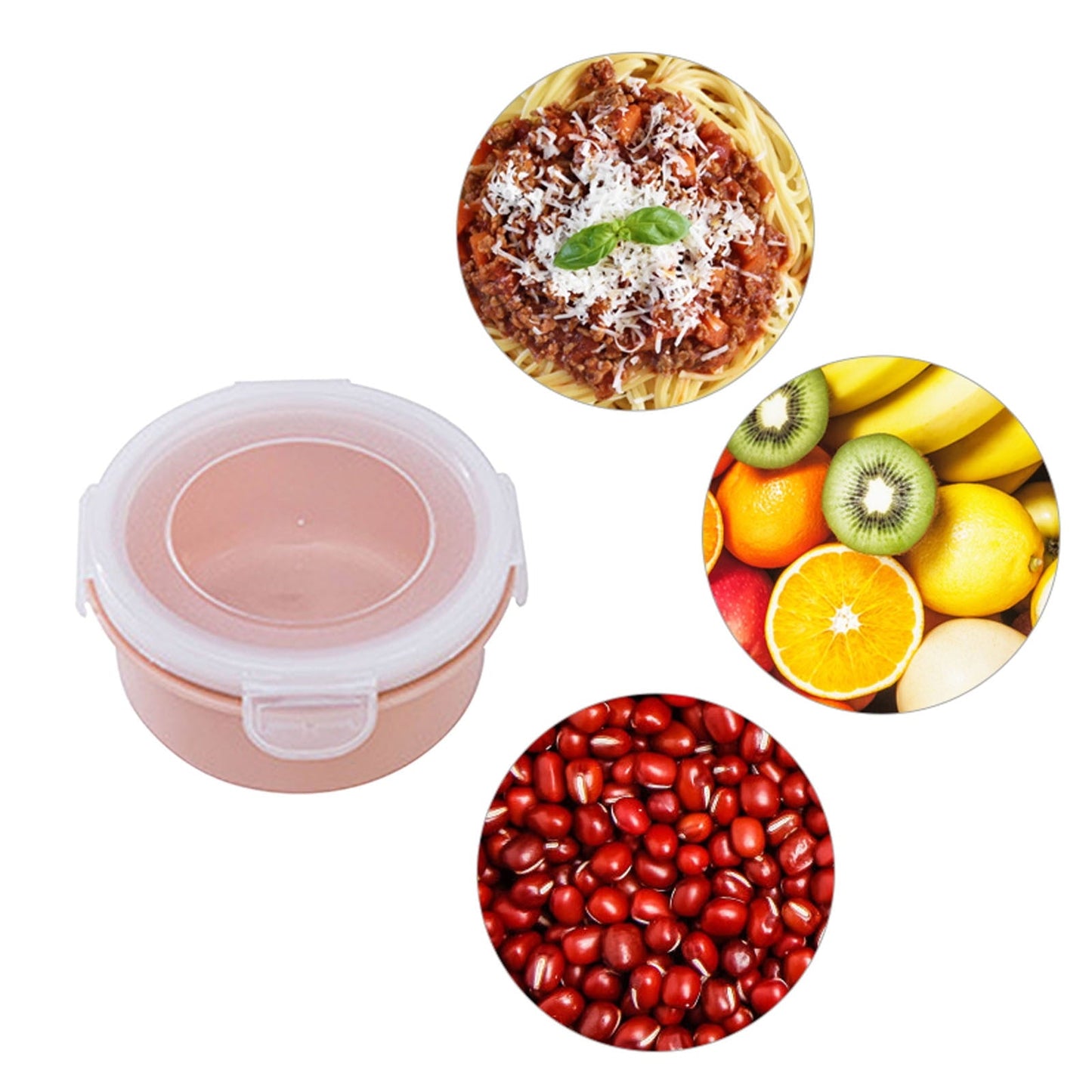 JWDX Storage Containers Clearance! Simple Refrigerator Preservation Box Small Lunch Box Kitchen Lunch Box Plastic Storage Box Sealed Box for Lunch Kitchen Arrangement, Include 1* Bento Box C